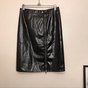 SHEIN Faux Leather Skirt